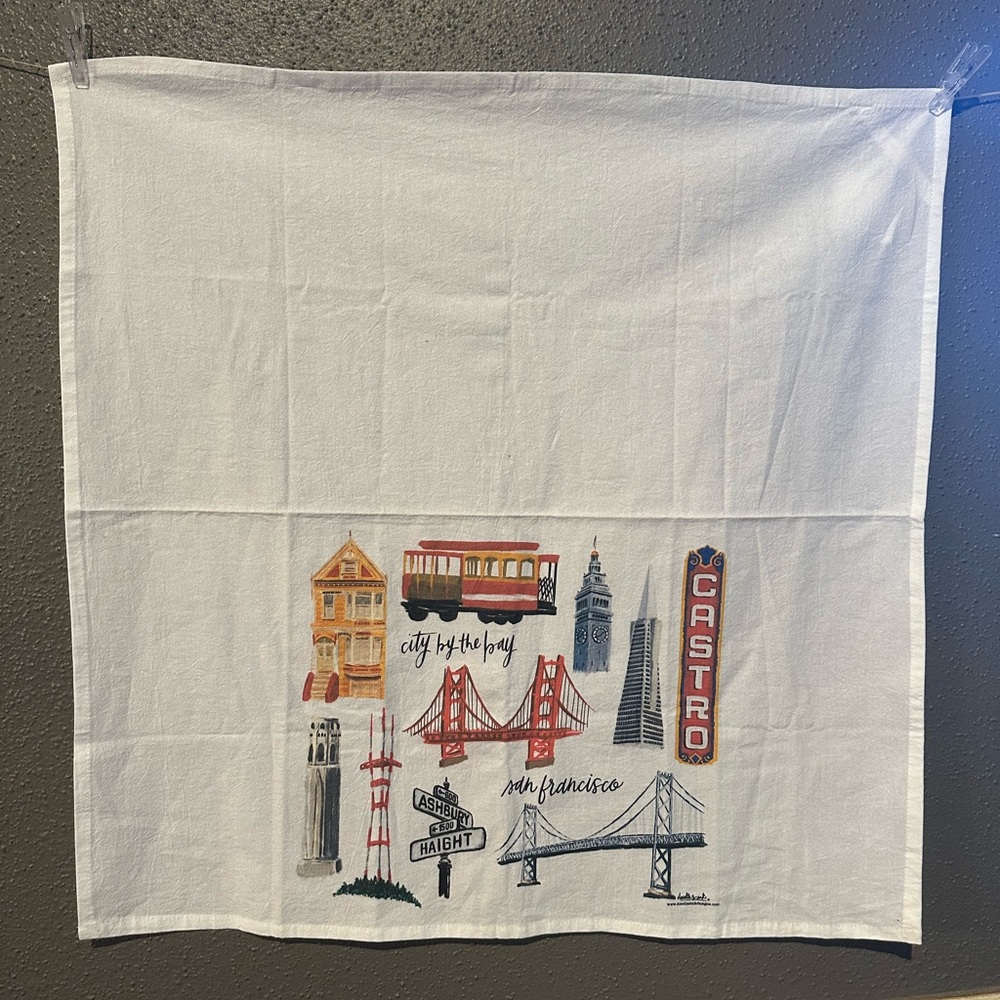 doodles.ink San Francisco Collage Tea Towel - Picture 4 of 11